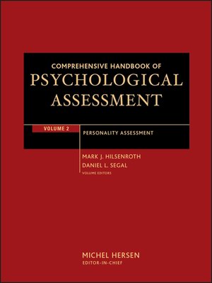 cover image of Comprehensive Handbook of Psychological Assessment, Personality Assessment